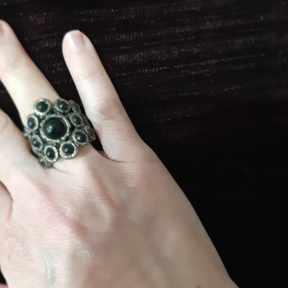 Vintage whimsigoth multi stone ring - Picture 8 of 12